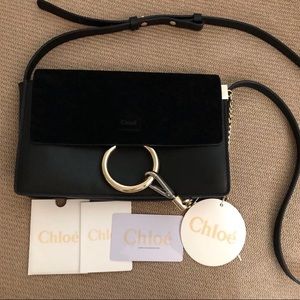 Black chloé Faye small suede Bag NO TRADE